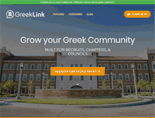 Tablet Screenshot of greeklink.com